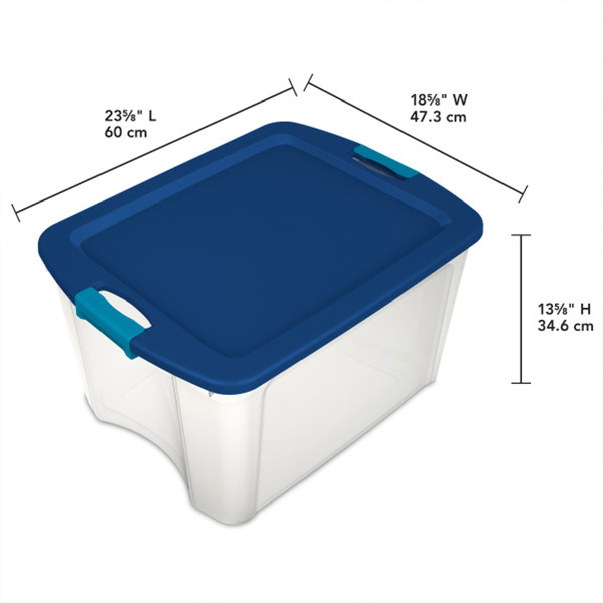 Sterilite Latch & Carry Plastic Storage Tote Container Box